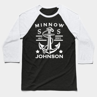 Rush Hour 2 - S.S. Minnow Johnson (white) Baseball T-Shirt